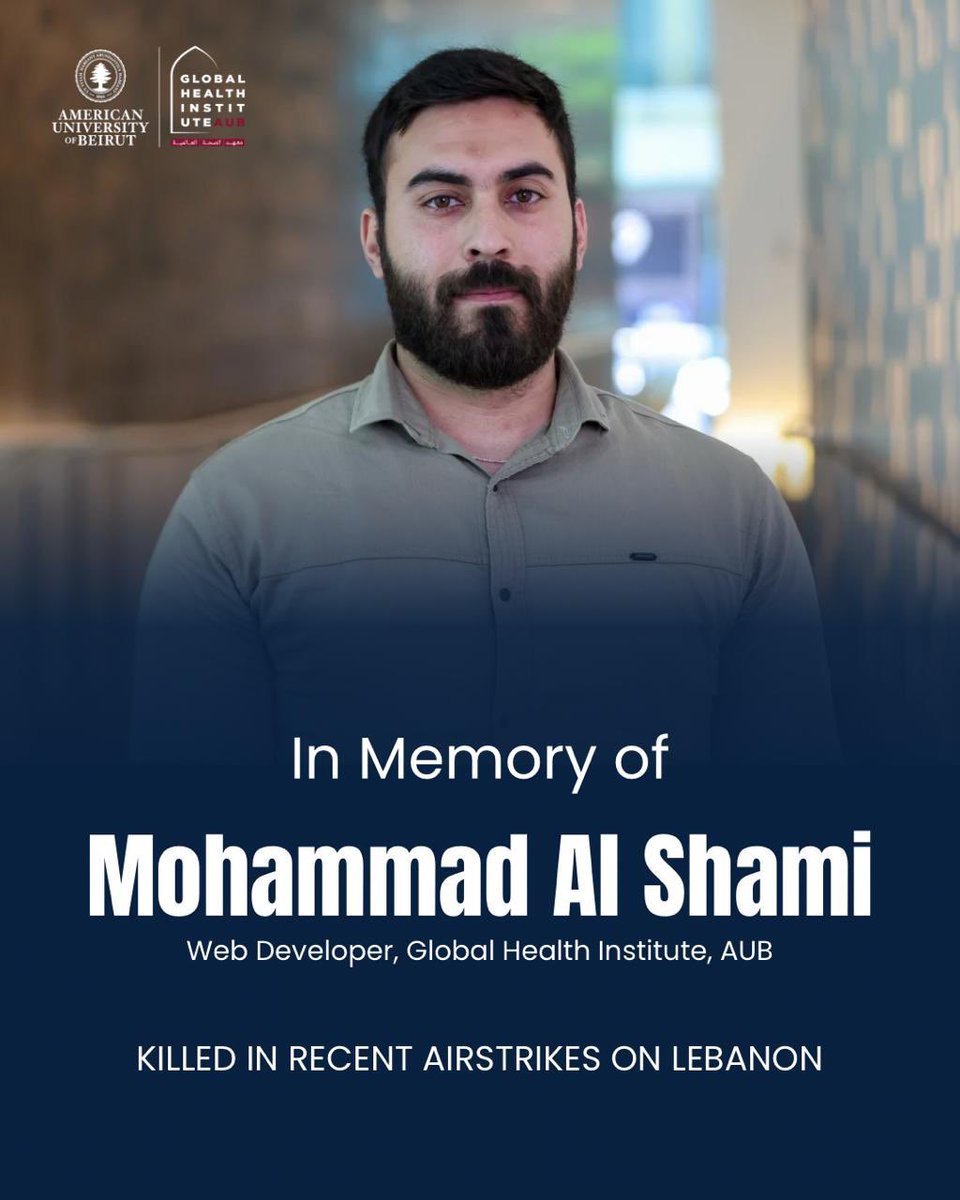 AUB Global Health Institute tweet media