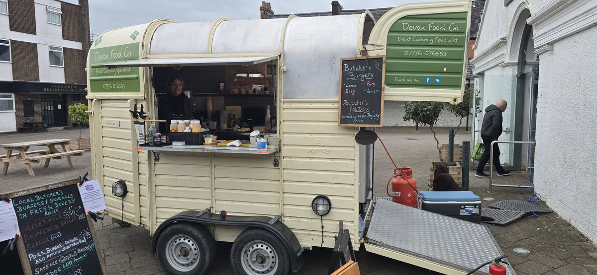 DevonFoodCo's tweet photo. Today we're in Tiverton for their Salvage Market 9am til 2pm. Why not come and see us and try our local butchers wares whilst browsing all the lovely stalls! https://t.co/vigoo55NXI