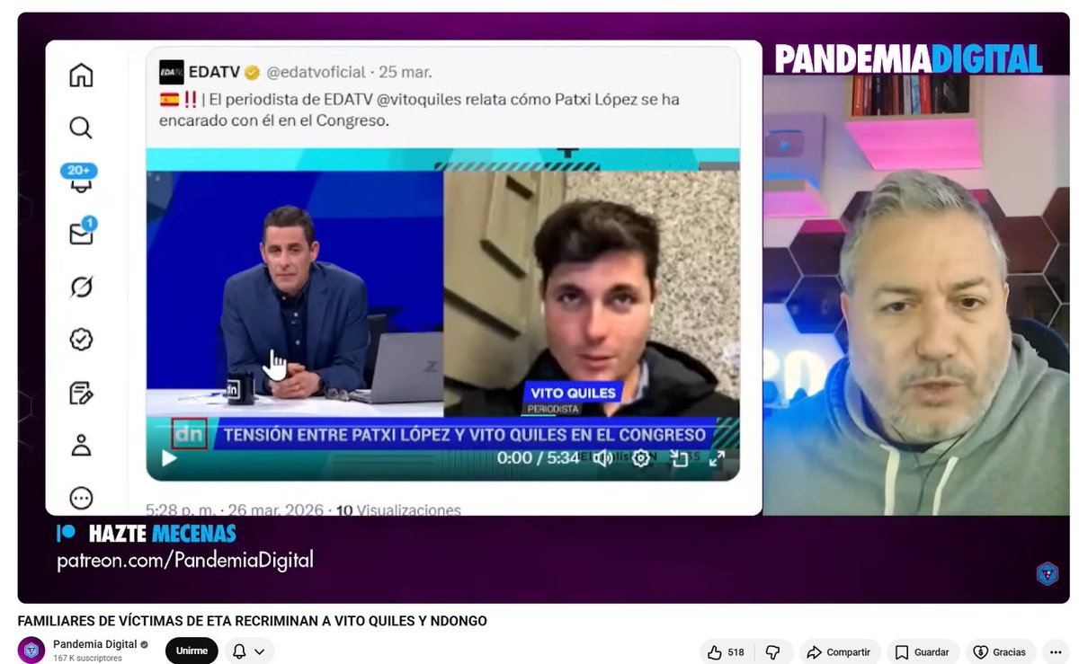 POLITICA | Julián <a href="/JulianMaciasT/">Julián Macías Tovar</a>, te sigo por que tu mensaje coincide con el mio. Pero no en todo.

NO TIENES LOS COJONES DE DECIRLE a un republicano al q mataron a sus padres el asesino de Franco, QUE FRANCO NO EXISTE para que se olvide del tema.

¿Por que dices ETA NO EXISTE?