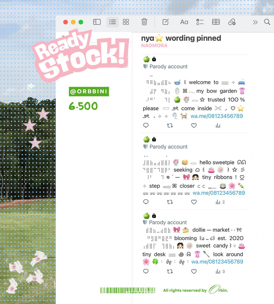 nya⭐️ wOrding layout tweet media