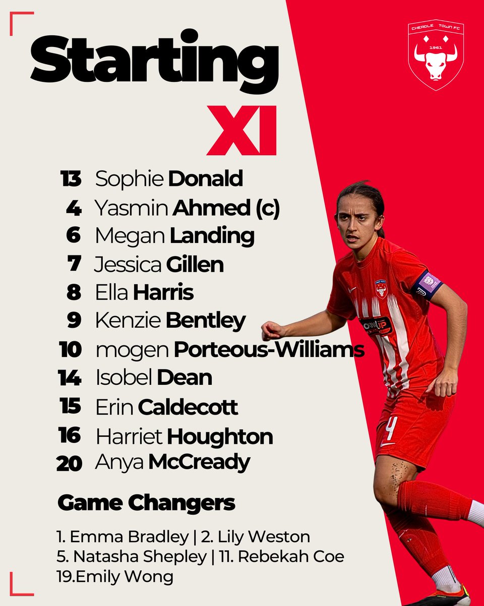 Your Stingers Starting XI for the FA WNL Plate Final 🐝🏆