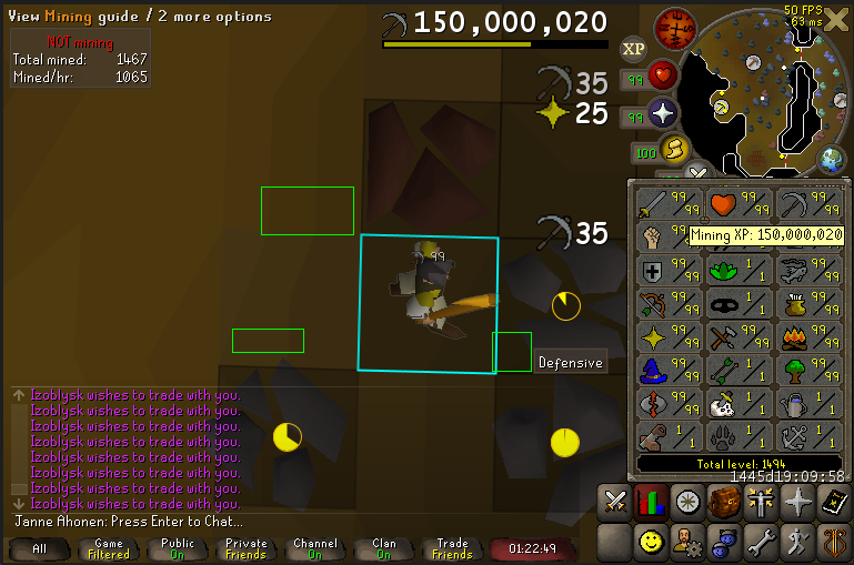 Bartoszowe's tweet image. Only 1000+ hours to finish this crap *cough* fun skill wowawewa #osrs #f2p