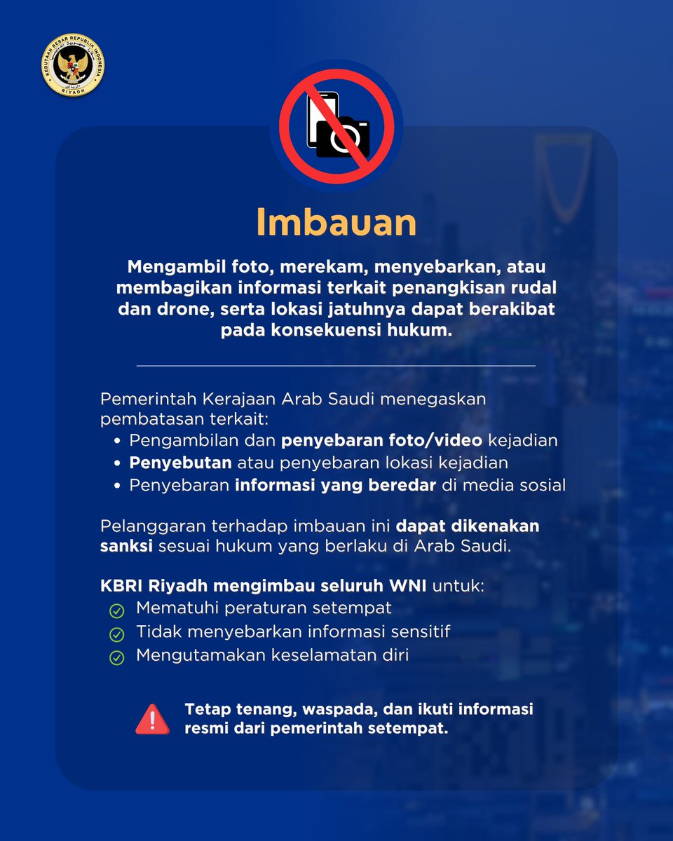 KBRI Riyadh, Indonesian Embassy in Riyadh tweet media