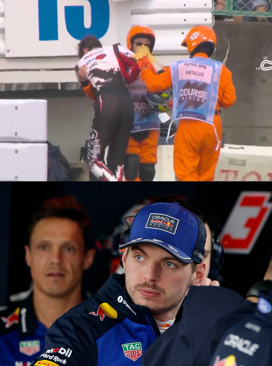 MV33Racing's tweet image. Max Verstappen on Ollie Bearman's crash:

"Yeah, that's what you get with these regulations. One driver is essentially without power, while the other is using the mushroom [Mario Kart]. 

"That can make a difference of 50 to 60 km/h. So those are huge gaps."

Via @RonaldVording