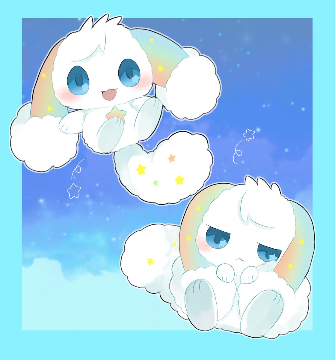 nemomo_mofu's tweet image. 虹と星の子‼️
#TDM　#チビケモ