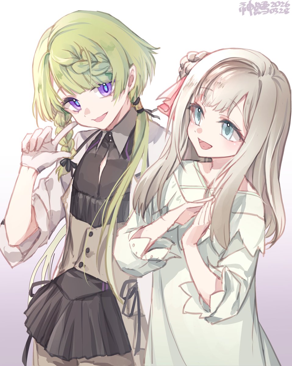 #終ヴィル FDもクリアしました！アンクゥ√良かった…絶望END好き！
ダハトとナディア可愛いな🥰描こうｗ