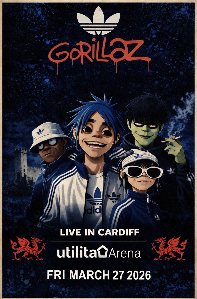 gibbo1012's tweet image. Bloody excellent if I do say so myself 👌👌🤩🤩 #adifamily #gorillaz #customart