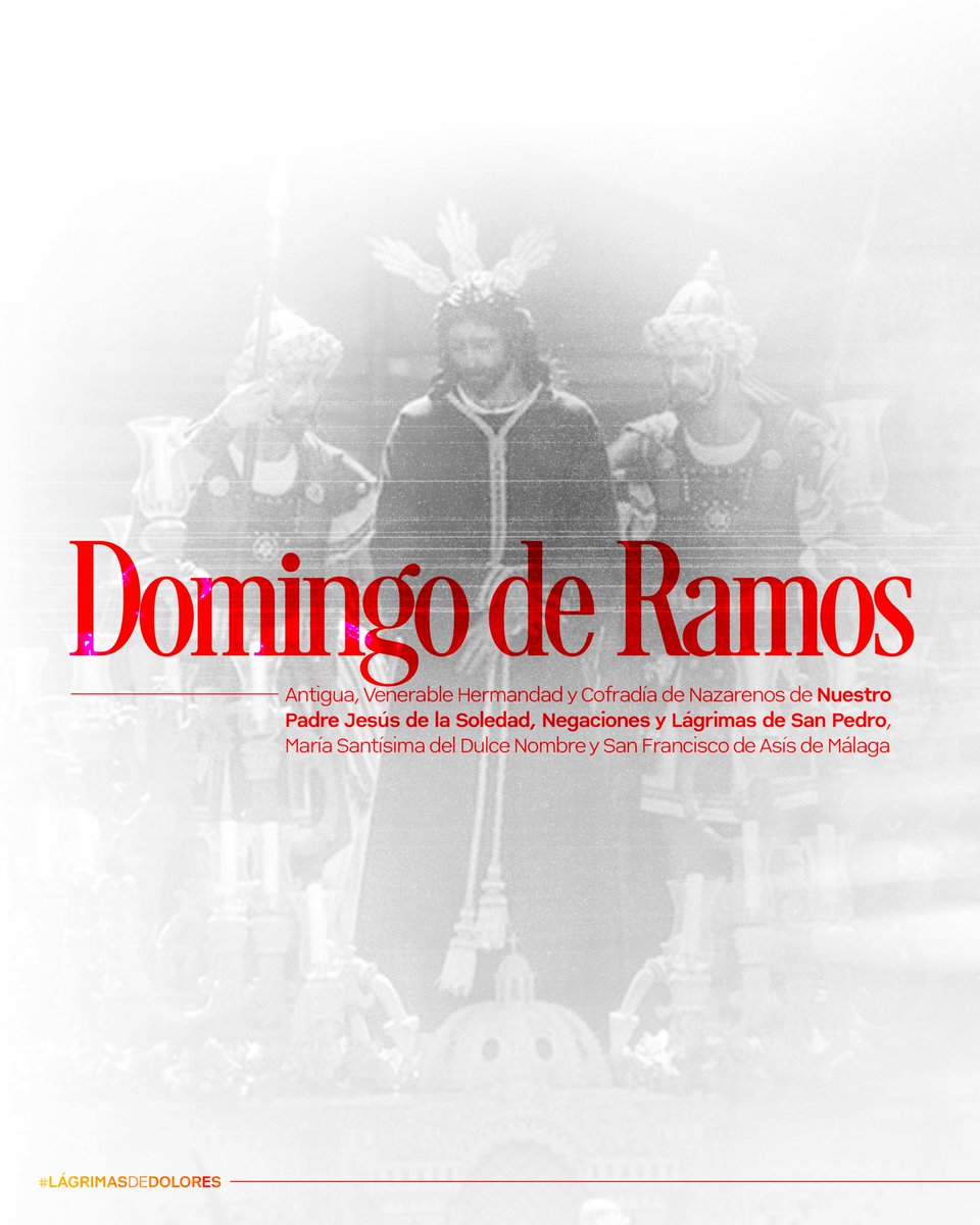 amlagrimas's tweet photo. 𝐃𝐎𝐌𝐈𝐍𝐆𝐎 𝐃𝐄 𝐑𝐀𝐌𝐎𝐒 🌿

¡Teníamos una cita pendiente MÁLAGA! 

Hoy acompañaremos a Nuestro Padre Jesús de la Soledad por las calles de la capital malagueña. 

@HdadDulceNombre 

🛍️ Tendrás disponible nuestra estampa y varios diseños de pulseras, además de alguna que otra sorpresita que dan nuestros músicos. 

📱Comparte nuestra música en tu historia, menciónanos y la compartiremos.

🎨 @03carlosfdez 

#CofradiasMLG #Malaga
