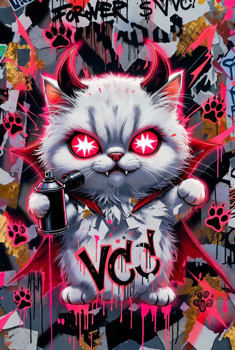 Happy Sunday, everyone!☀️
Another blessed Sunday with our vampire cat leading the charge.  
How are you feeling this morning, Fam? Drop something below if you're here.  
$VCC FOREVER 🔥❤️