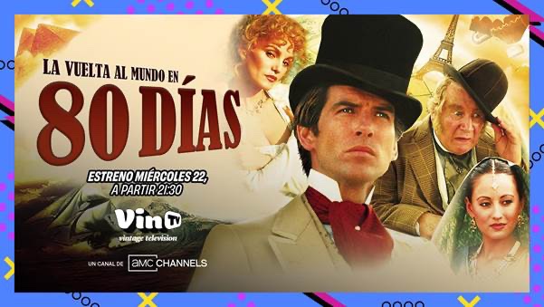 sestivill's tweet photo. Hoy a partir de las 21:30h, el canal #VinTV, producido por @AMCNetworks_ES emite ‘La vuelta al mundo en 80 días’ casi 40 años después desde su estreno. https://t.co/GhHiXPV852