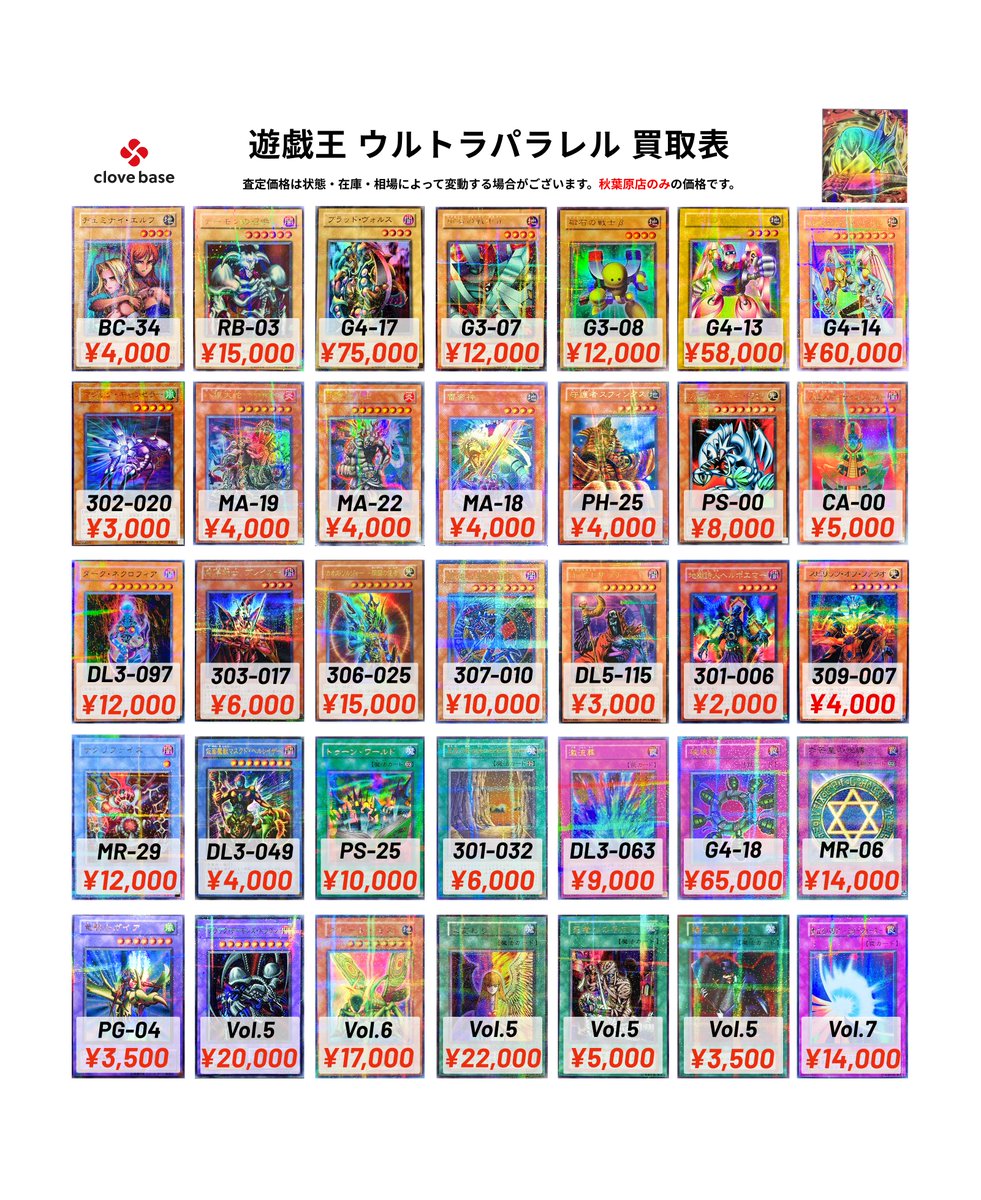 🔯 遊戯王 ウルトラパラレル買取表 🔯】 デーモンの召喚 15000