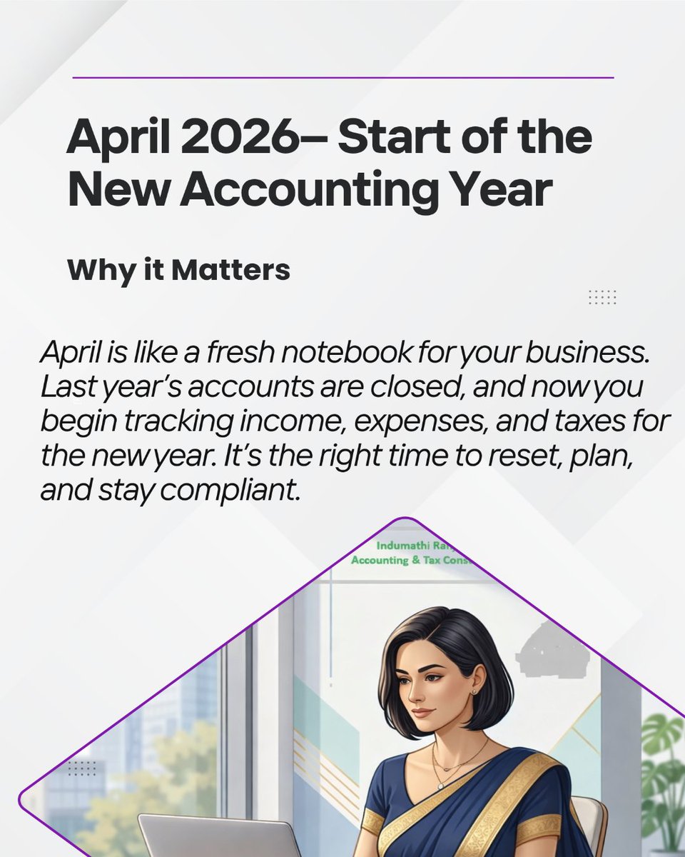 Induconsultant's tweet photo. April 2026– Start of the New Accounting Year https://t.co/EHC2ZY9NK6
