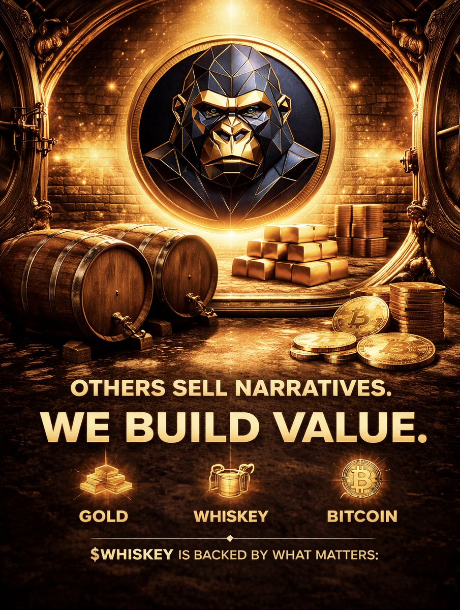 The difference is simple.
Others sell narratives.
We build value.
$WHISKEY is backed by what matters:
Gold. Whiskey. Bitcoin.
threegoldtreasury.com
reservevault.xyz
t.me/PlanetWhiskey
#Iran #Irán #KingRezaPahlavi‌ForIran #Panamá #Israël #uae