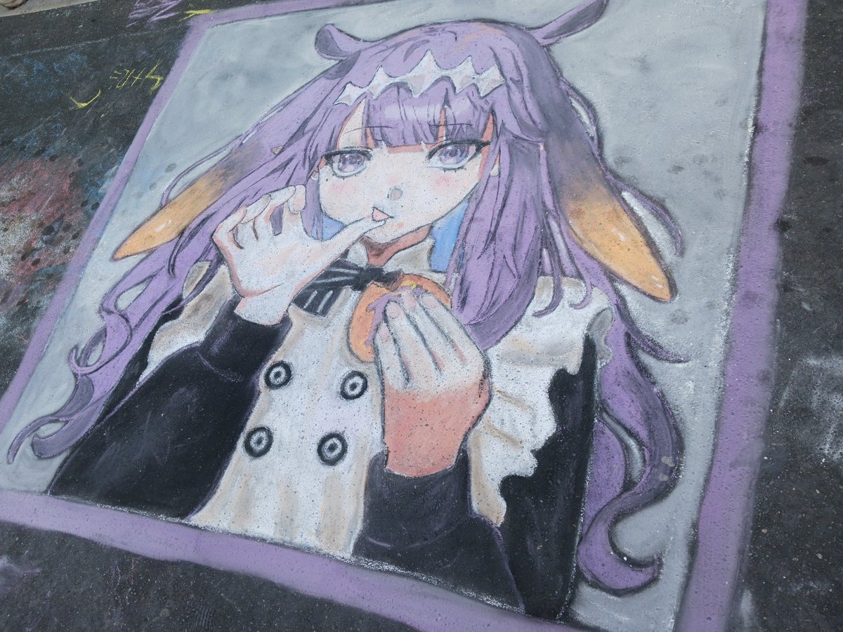 _Nightingale88_'s tweet photo. I drew ina chalk Art :>
#inART #いなート https://t.co/Tp1RPGJFKN