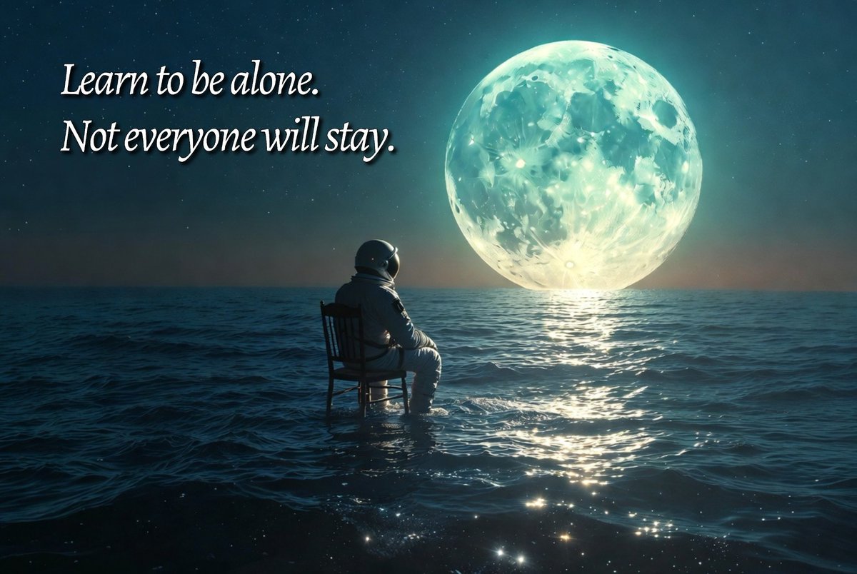 Kainnews's tweet photo. Most people are terrified of their own thoughts. That's why they need constant noise.

​If you find peace in solitude, you've already won.

​👁️ Follow for more perspectives they don't teach in school.

​#MidnightThinking #Solitude #Growth #AIArt #Grok https://t.co/tcqUP6ORRO