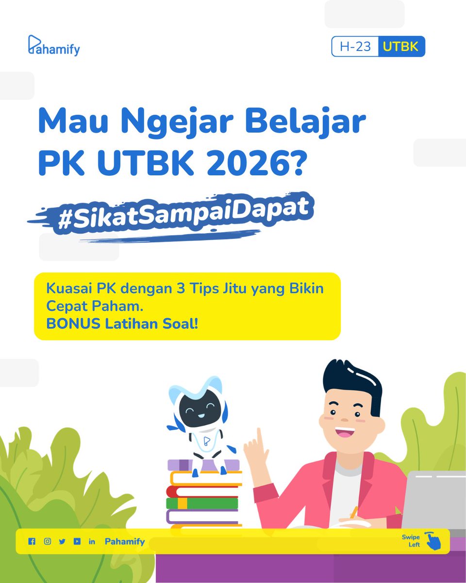 Pahamify | TO + Live Class UTBK & Ujian Mandiri tweet media