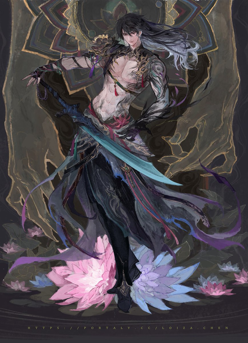 阿吉夫人許願下的粉絲藝術創作~
----------------------
夏以晝‧冥羅之主 <萬鬼行絕>
By LOIZA's Art