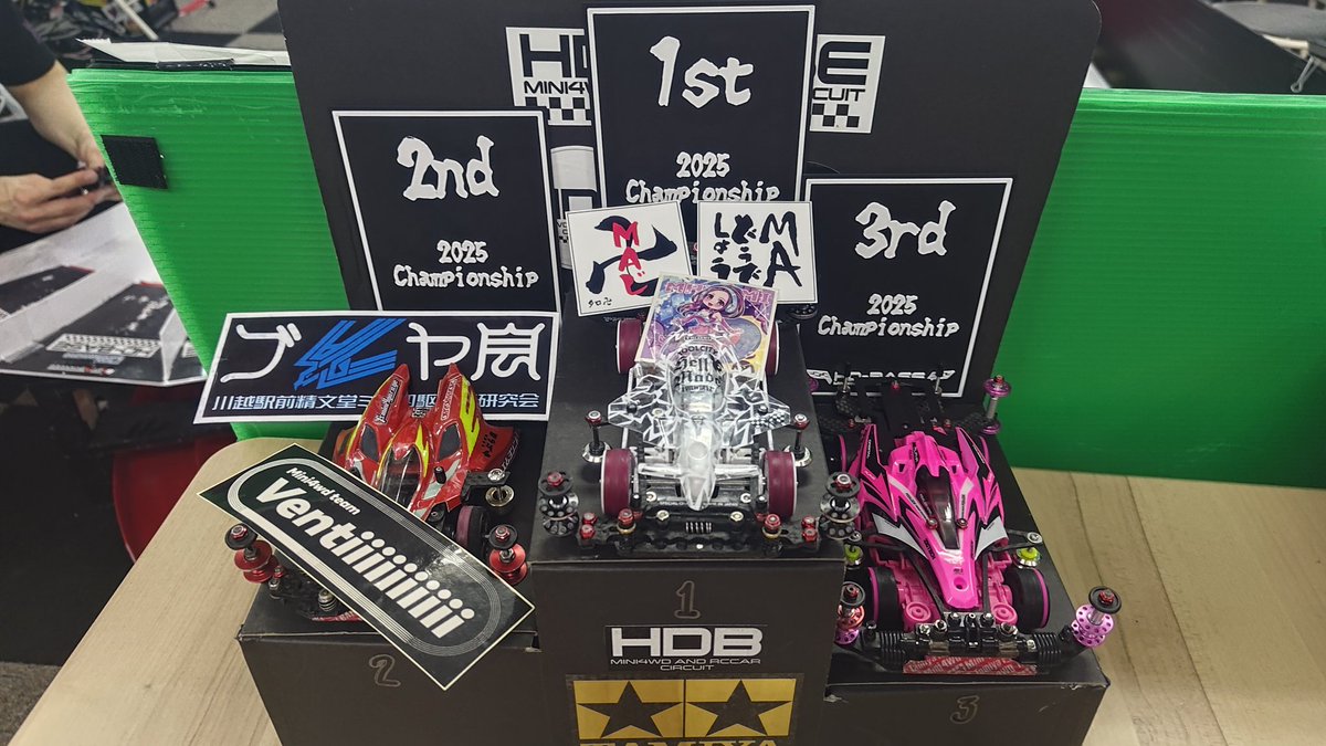 mt_field1's tweet image. HDB年間チャン戦OPEN優勝しMAした🥳やったぜ✌🏻賞品も太っ腹でMAじでありがとうございMAす🙇🏻‍♂️🙇🏻‍♂️
#ミニ四駆 #MA