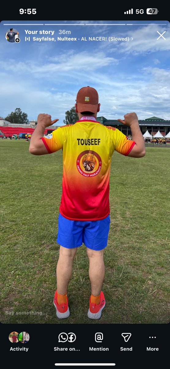 touseefwork's tweet photo. Finished strong at the Jammu International Marathon 🏃‍♂️💪
Proud to cross the finish line and earn this medal 🥇
Every step was worth it. On to the next challenge! 🔥

#JammuMarathon #Finisher #NeverGiveUp https://t.co/V0Rcv3EQ4z