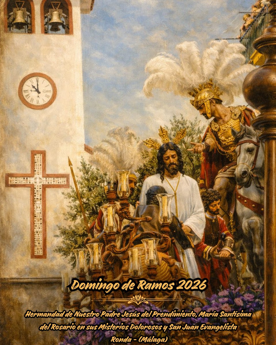 ⚫ DOMINGO DE RAMOS

Hoy es Domingo de Ramos, hoy nos desplazaremos hasta la ciudad de Ronda (Málaga).

Hoy es el día de nuestra querida <a href="/PrendiRosario/">Prendimiento Ronda</a>

🎼🎺🥁

#SemanaSanta2026 #SuenaCarmona2026 #LegadoyTradición