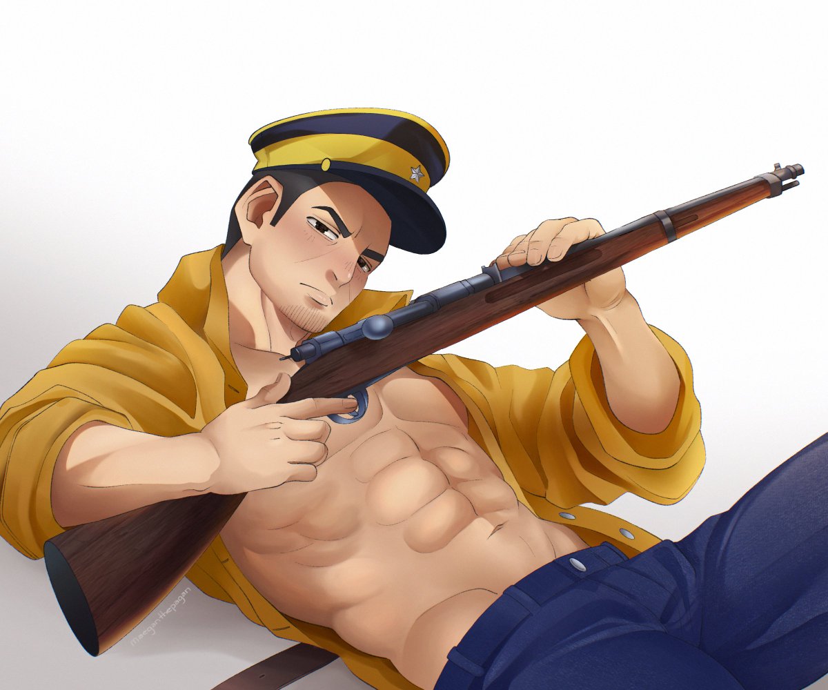 This is my rifle.. 😏 #goldenkamuy #hajimetsukishima #fanart