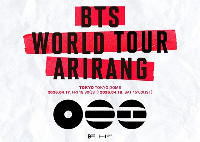 ScanMeta49492's tweet photo. 【#BTS】
BTS WORLD TOUR 'ARIRANG' IN JAPAN
約7年ぶりの日本公演開催🎊

🗓️4/17(金)、4/18(土)
📍東京ドーム

💿5th Album『ARIRANG』もチェック🎶

#BTS_WORLDTOUR_ARIRANG_JAPAN
@BTS_jp_official https://t.co/cofBVgcInp
