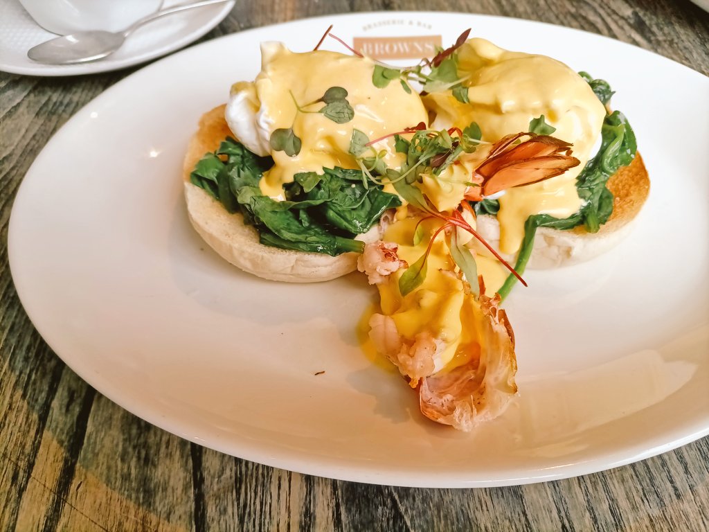 Worse starts to a Sunday; lobster Benedict.