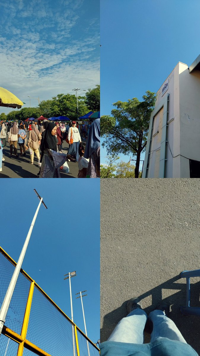 tadi panas banget padahal baru jam 7