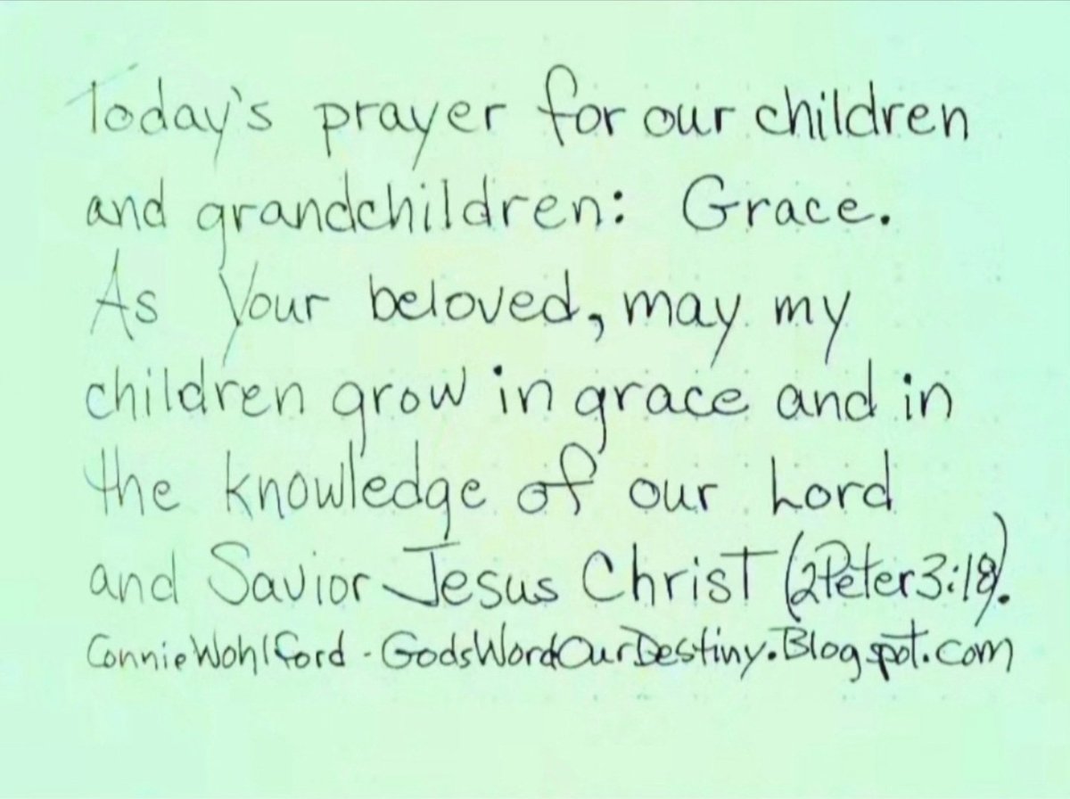 wohlford_connie's tweet photo. Today for our #children and #grandchildren: grace.

#grace #beloved #growingrace #knowledge #Savior #knowledgeofGod #GodsWordOurDestiny https://t.co/x4AYsSrDnT