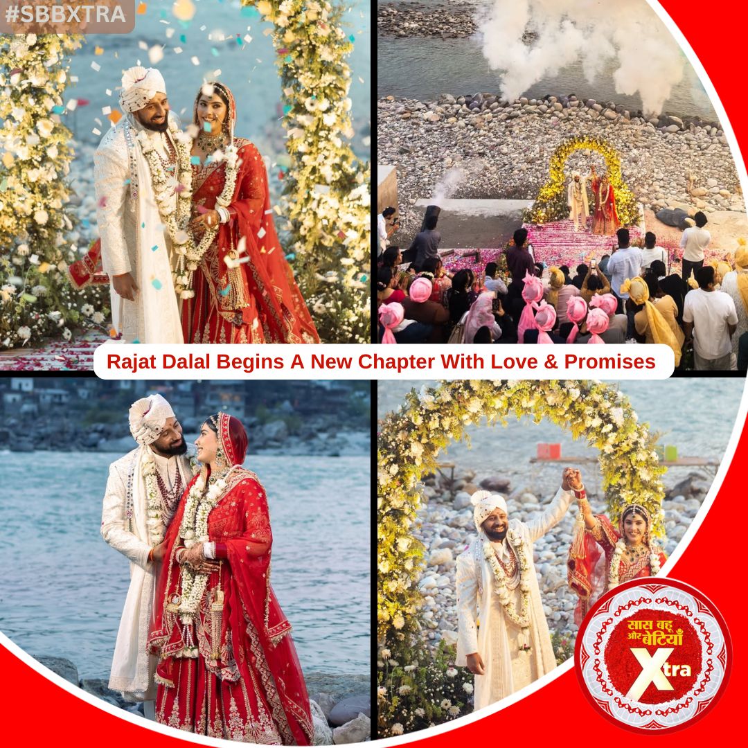 ATSBB's tweet photo. Rajat Dalal stepped into a beautiful new journey of life, celebrating love in a private and intimate wedding ceremony.
#RajatDalal #WeddingMoments #NewBeginnings #LoveAndTogetherness #IntimateWedding #CelebrityWedding #SBB #SBBXtra #SaasBahuAurBetiyaan https://t.co/zoky5OnOXA