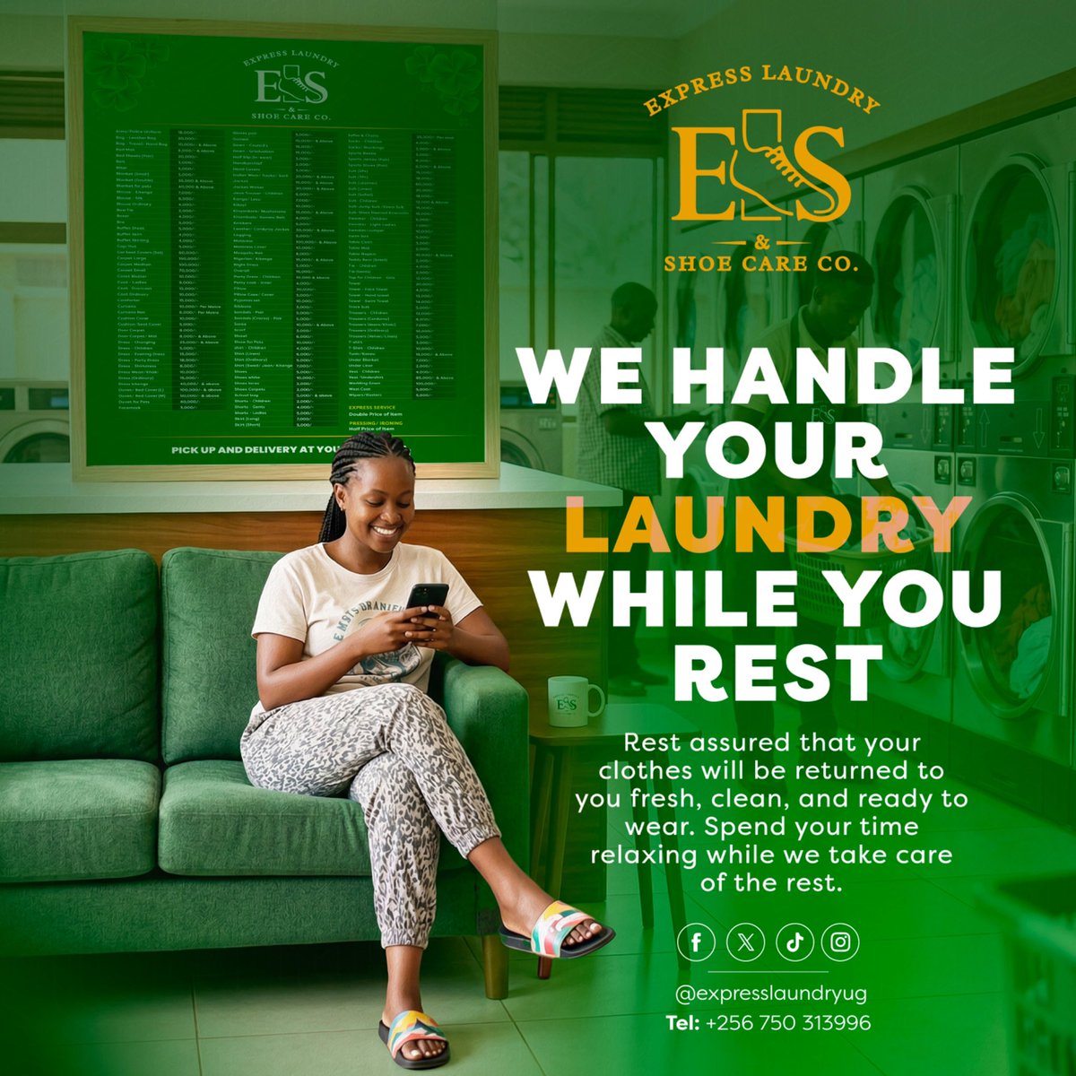ExpressShoecare's tweet photo. No one dreams of doing laundry on a weekend…
Good thing you don’t have to 😉 You rest. We wash.
Fair deal, right? 

#laundry #shoecare #expressway #expresslaundry https://t.co/bhCzBJeMC8