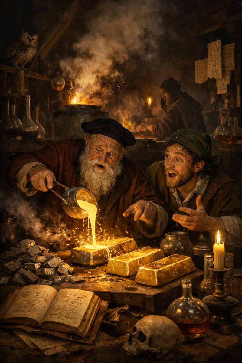 Not very long ago and for about two thousand years, alchemists all over the world sought the mythical formula to turn any base metal into precious gold. Quite the #ambition.

All of us, the modern-day alchemists that we are, now seek to turn the heavy lead of our daily existence