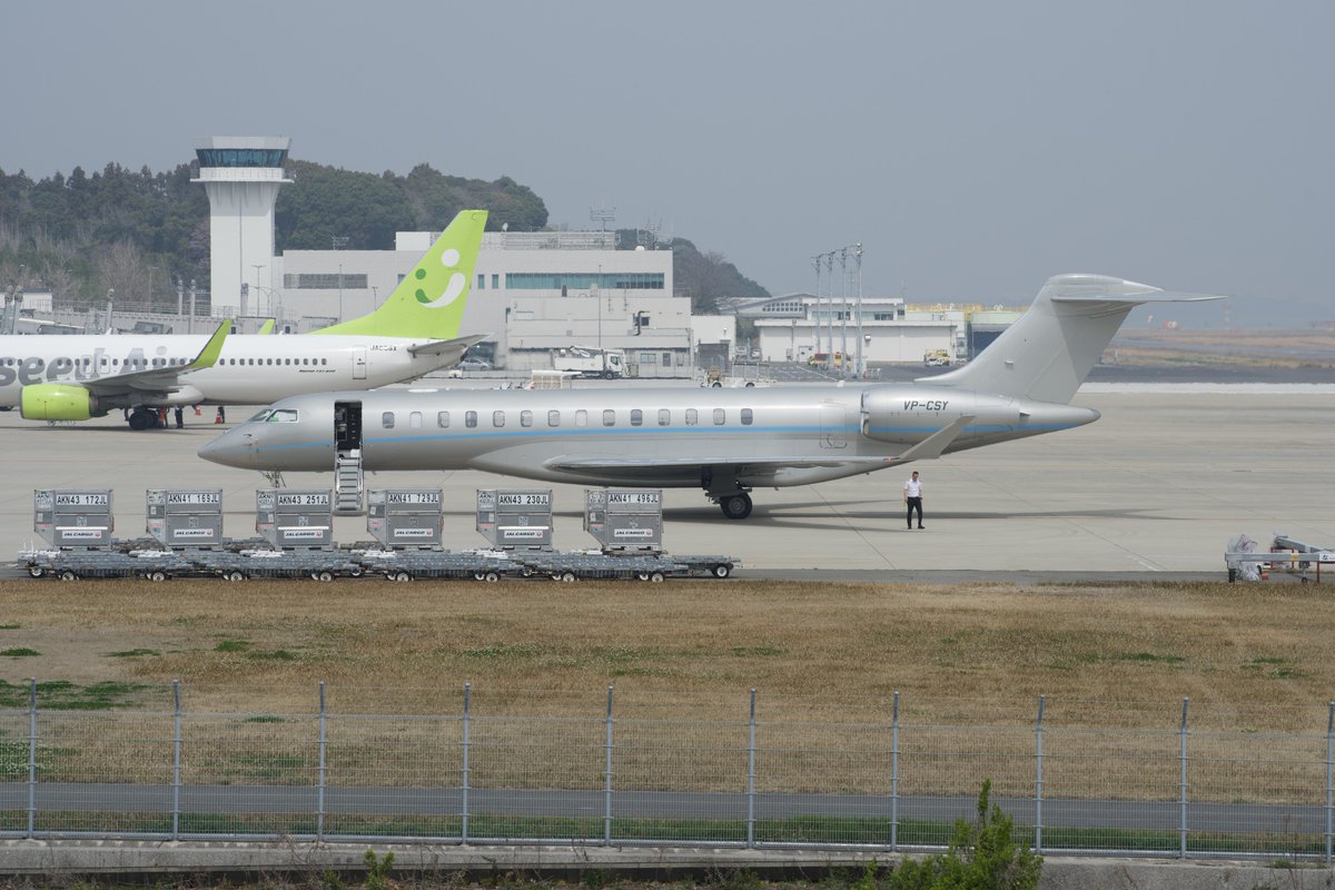 Dash828_'s tweet image. 2026/03/29 RJFO/OIT
Phenix Jet
Bombardier Global 7500 BD-700-2A12 
VP-CSY

久しぶりの飛来となったVP-CSY
予定が有り離陸は撮れませんでした

#RJFO #大分空港 #VPCSY #GL7T