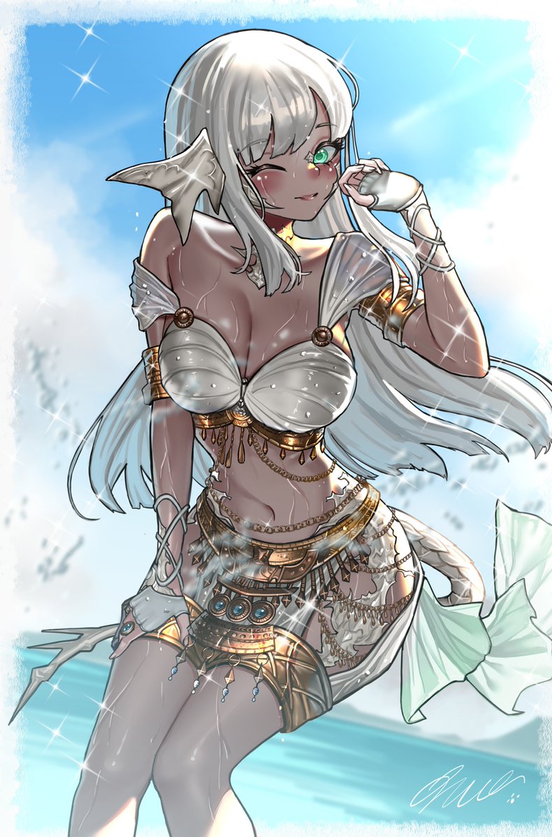 ひゅー🌗skeb open tweet media