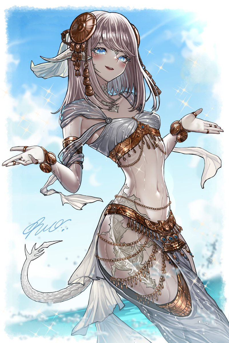 ひゅー🌗skeb open tweet media