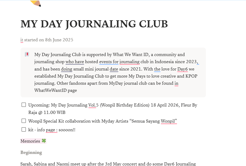 My Day Journaling Club 🍀 tweet media