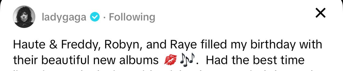 RayedarHQ's tweet photo. Yes Polydor, Lady Gaga did have a nice birthday… she spent it listening to @raye’s new album.
Now that she can actually release one after leaving Polydor. https://t.co/Dxf4qEnVSc