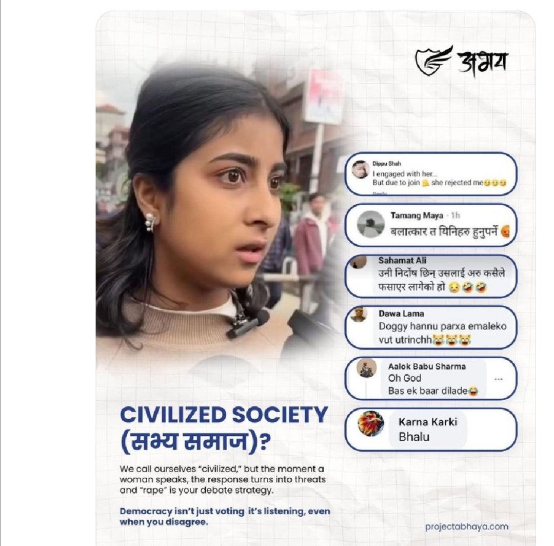 सम्माननीय बालेन र रविका सहयात्री घन्टी मित्रहरु के तपाईहरुको शासनमा समाज र संजाल, सडक छोरीहरुका लागि प्रतिबन्धित क्षेत्र नै हो?😡😡