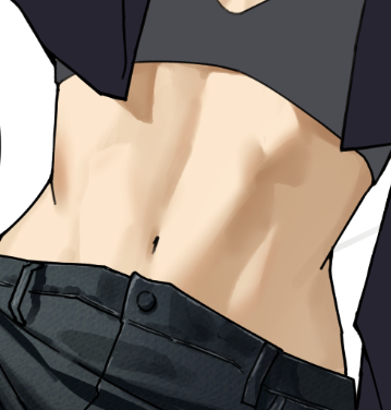 MadoroQ's tweet photo. #私の絵の圧倒的なこだわり
腹筋！😝 https://t.co/HCCNxduTSQ