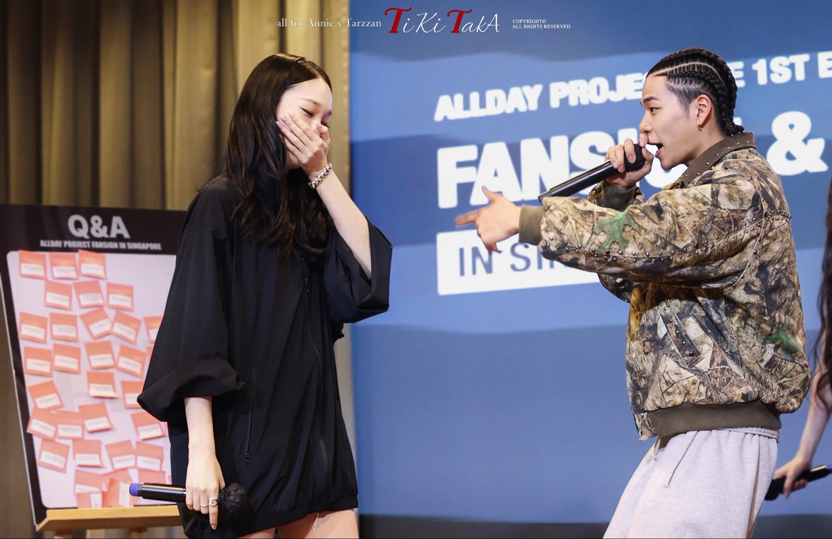 TIKI_TAKA_2002's tweet photo. 260318 fansign event in Singapore 🇸🇬 

#ALLDAYPROJECT #ADP #올데이프로젝트 #애니 #ANNIE #타잔 #TARZZAN https://t.co/pbxjfpps4A