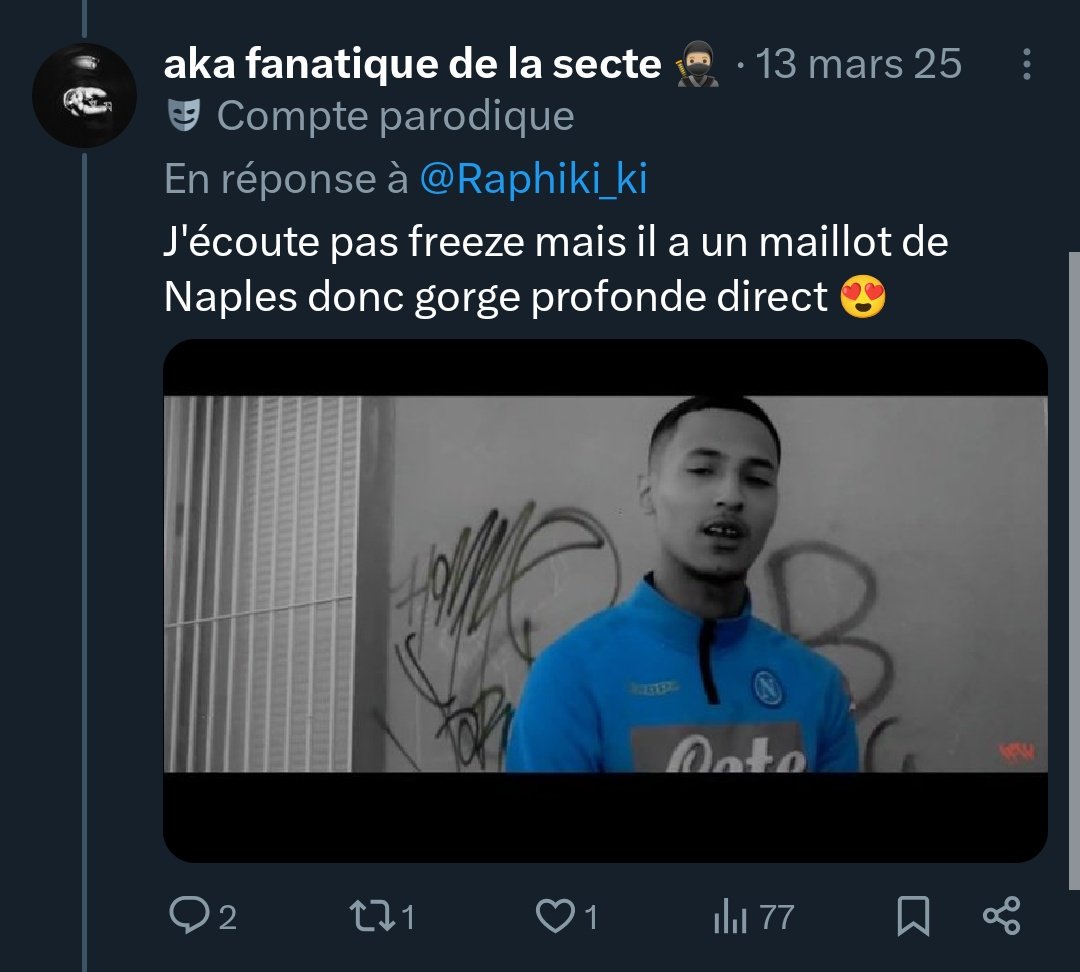aka fanatique de la secte 🥷🏼 tweet media