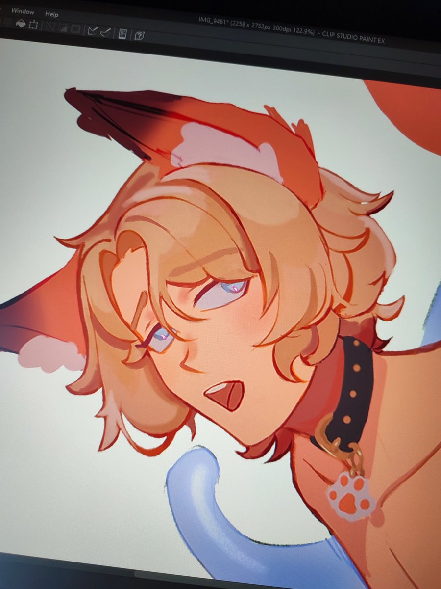 Disastrex_'s tweet photo. A little wip for a little something 👁️
I just like how beautiful this guy is turning out 

#wipart https://t.co/T93xorhRxS