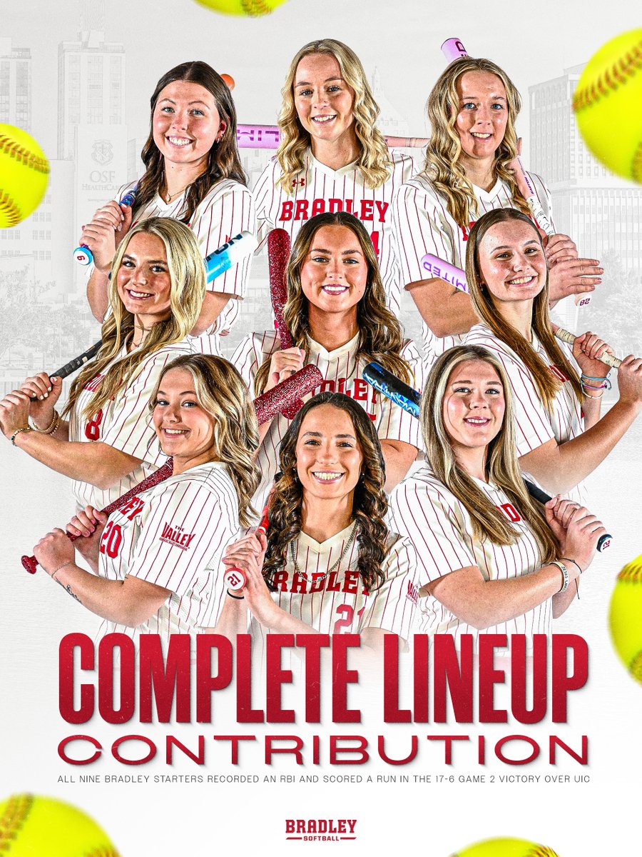 Bradley Softball tweet media