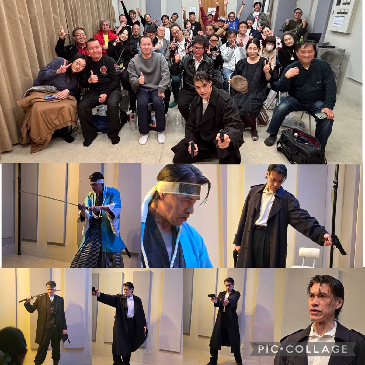 masaru_matsuda's tweet photo. 般“若ライブ一人芝居「土方歳三の生涯」「男たちの挽歌」無事に終了しました！お客さんの目の前で命懸けの演技！この思いで全身全霊最後まで演じさせて貰った。

お客さん方にも沢山の嬉しい感想を頂いた、本日はお越し頂きまして、有難う御座いました
#松田優 #ワイルドシング #俳優 #バンニャライブ https://t.co/kNb5l3BDU0