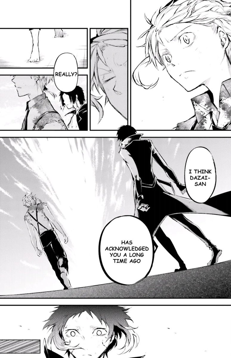floufluff1's tweet photo. atsushi might be the first person to actually acknowledged and verbally say to aku that he is strong and acknowledged aku’s strength and ability. atsushi didnt even need to do say that aku but he did https://t.co/l1dNlxi0oO