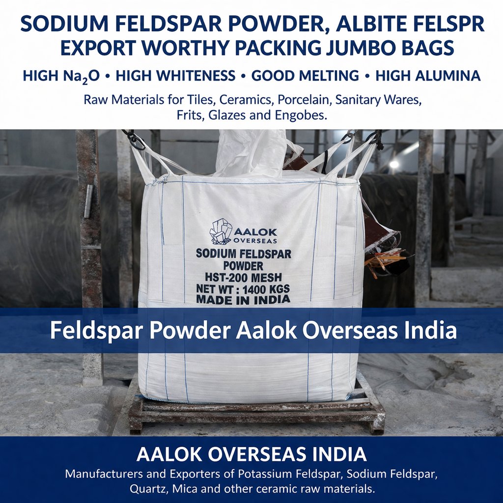 AalokOverseas's tweet image. Soda Feldspar – Aalok Overseas India 🇮🇳

✔ Consistent melt behavior
✔ Better glaze flow
✔ Energy-efficient firing

Ideal for tiles, porcelain &amp;amp; sanitary ware

#SodaFeldspar #CeramicRawMaterials #TileProduction #Glazing #IndiaExports