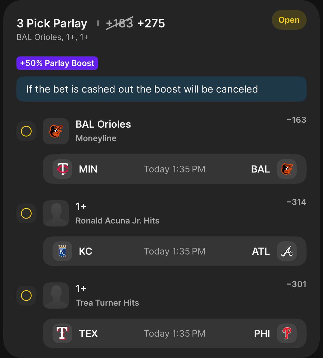 PickterBetting's tweet photo. ⚾️MLB Parlay

+275💰

#Gambling𝕏 #GamblingCommunity #OpeningDay #MLB https://t.co/v9C6721z1w