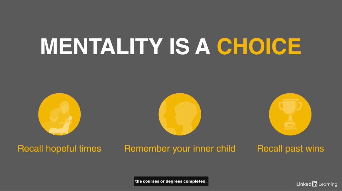 laralyssa's tweet photo. Sharing some coping strategies in difficult times. “Positivity is a choice. Keep moving forward.” 😊 #LinkedInLearning https://t.co/kXlcY3408w