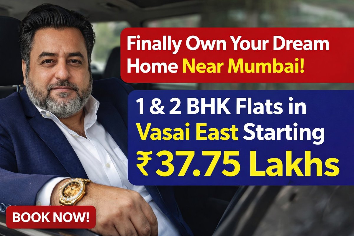 dreamproperty99's tweet image. Dream home alert! Premium 1 &amp;amp; 2 BHK flats with modern amenities, great connectivity &amp;amp; strong investment potential in Vasai East.

Limited units—book your visit now 👇
classified.dreamproperty99.com/real-estate/ho…

📞 Mr Suraj Sharma
WhatsApp: 9049807815 

#1bhkflats #2bhkflats #affordableflats