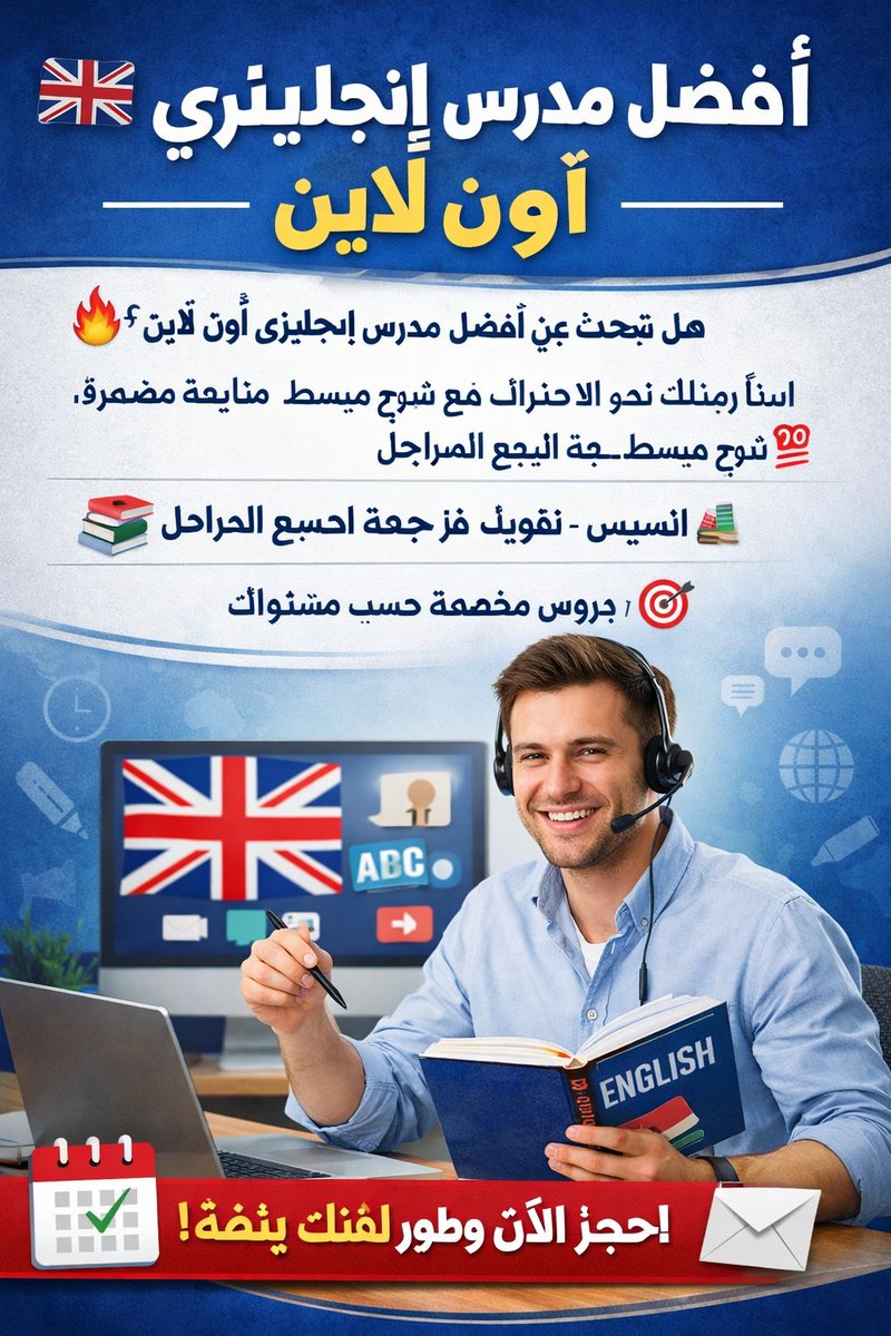 shr65141's tweet photo. #پیپلز_پارٹی_چور_ہے 
افضل مدرس إنجليزي اون لاين
🔥 هل تبحث عن أفضل مدرس إنجليزي أون لاين؟
ابدأ رحلتك نحو الاحتراف مع شرح مبسط، متابعة مستمرة، ونتائج مضمونة 💯
📚 تأسيس–تقوية–مراجعة لجميع المراحل
🎯 دروس مخصصة حسب مستواك
📩 احجز الآن وطور لغتك بثقة
واتس
https://t.co/UwlWc1fQNK https://t.co/4YsEzFIPcO